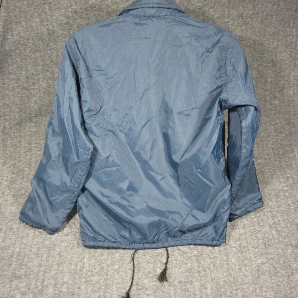 Vtg West Virginia Mountaineers Jacket Womens L Windbreaker Zip WVU Dunbrooke USA